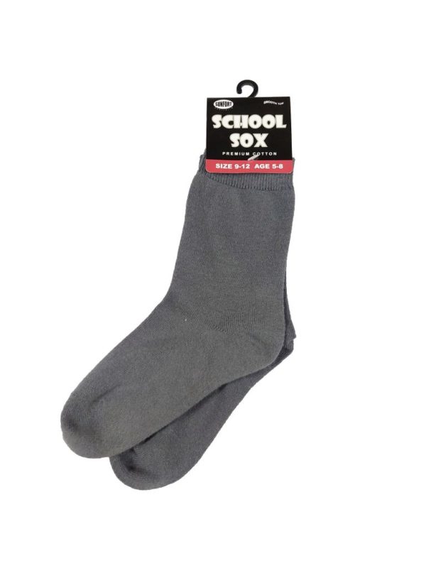 Boys Grey Socks