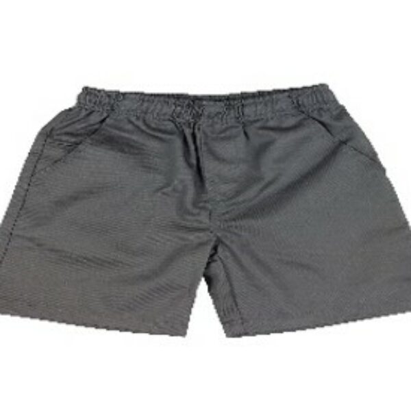 Grey Gaberdine Shorts