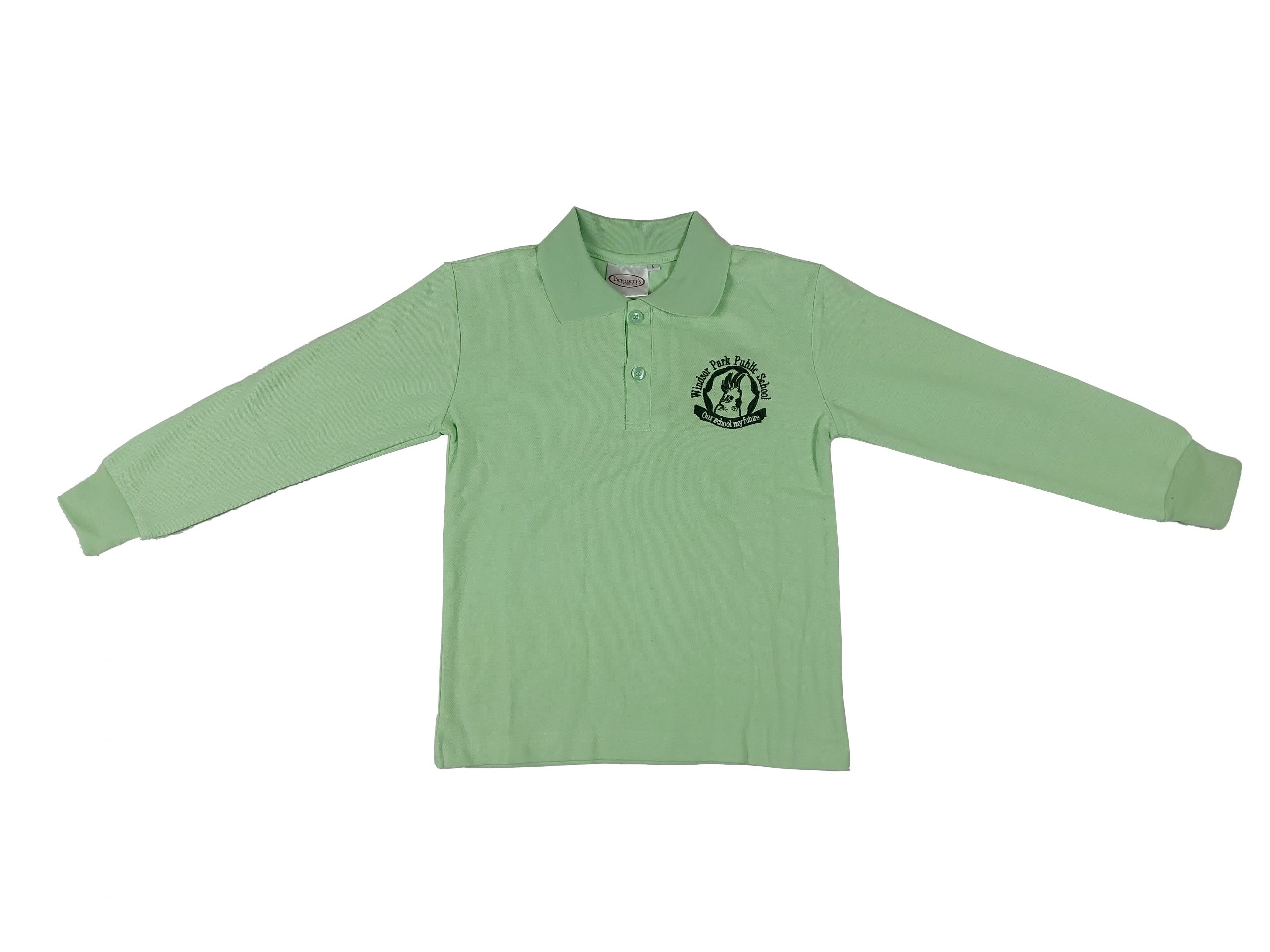 Polo Long Sleeve with Logo – Mint Copy